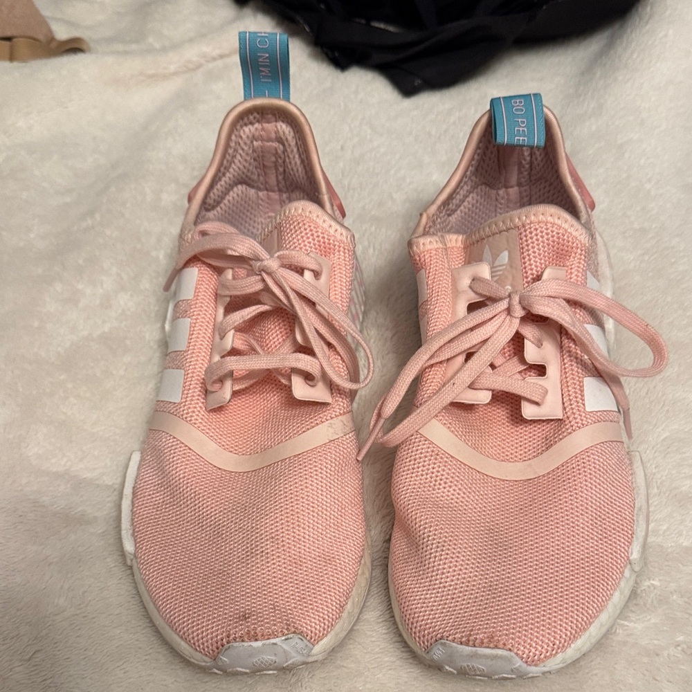adidas Kids Pink and White Sneakers BoPeep